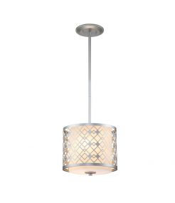 Ziggy Suspension 1 Lumière Small - Laqué Argenté