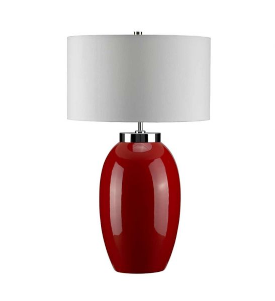 Grande lampe de table Victor 1 lumière - Rouge
