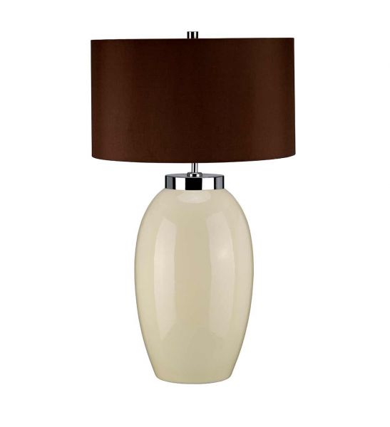 Grande lampe de table Victor 1 lumière - Crème