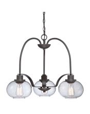 Lustre Trilogy 3 lumières - Bronze ancien
