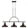 Luminaire îlot Emery 3 lumières - Bronze palladien