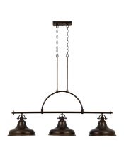 Luminaire îlot Emery 3 lumières - Bronze palladien