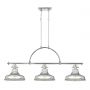 Luminaire îlot Emery 3 lumières - Argent impérial