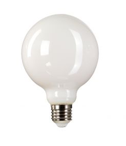 Ampoule globe E27 blanche Litec
