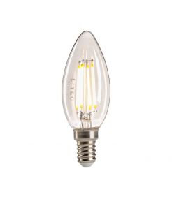 Ampoule bougie E14 Litec - Transparent