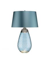 Grande lampe de table bleue Lena 2 lumières