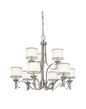 Lustre Lacey 9 lumières - Etain antique