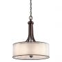 Grand luminaire suspendu Lacey 4 lumières - Bronze