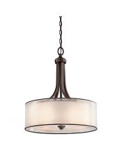 Grand luminaire suspendu Lacey 4 lumières - Bronze