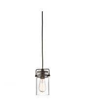 Mini-suspension Brinley 1 lumière - Bronze antique