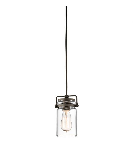 Mini-suspension Brinley 1 lumière - Bronze antique