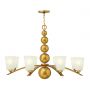 Lustre Zelda 8 lumières - Laiton vintage
