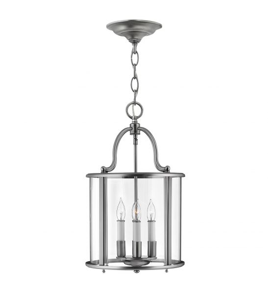 Suspension moyenne Gentry 4 lumières - Etain