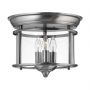 Plafonnier encastré Gentry 3 lumières - Etain