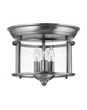 Plafonnier encastré Gentry 3 lumières - Etain