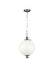 Grand luminaire suspendu Parkman 1 lumière - Nickel poli