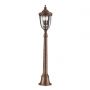 Lampadaire lanterne moyen English 3 lumières - Bronze anglais