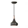 Mini-suspension Beso 1 lumière - Bronze foncé