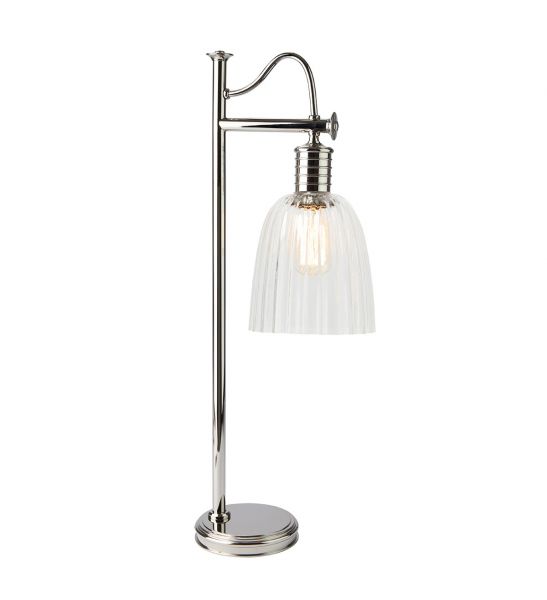 Lampe de table Douille 1 lumière - Nickel poli