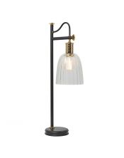 Lampe de table Douille 1 lumière - Noir/Laiton poli