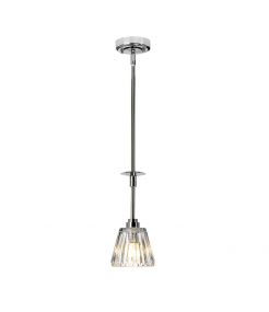 Suspension Agatha 1 lumière - Chrome poli