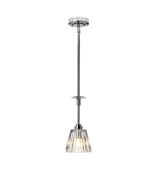 Suspension Agatha 1 lumière - Chrome poli