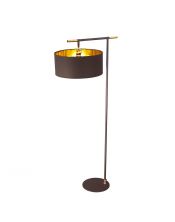 Lampadaire Balance 1 lumière - Marron et laiton poli