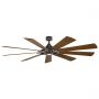 Gentry XL - 85in / 216cm Fan - Zinc patiné