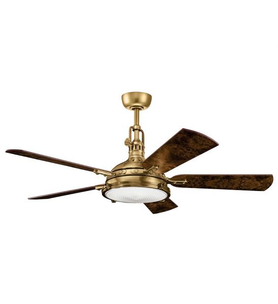 Hatteras Bay - 56in / 142cm Fan - Laiton antique bruni