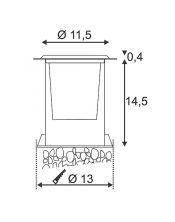 Dasar 115, mr16, 35w, collerette ronde
