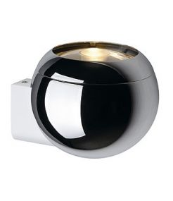 Applique Light eye ball, 75w max. gu10, chrome/blanc