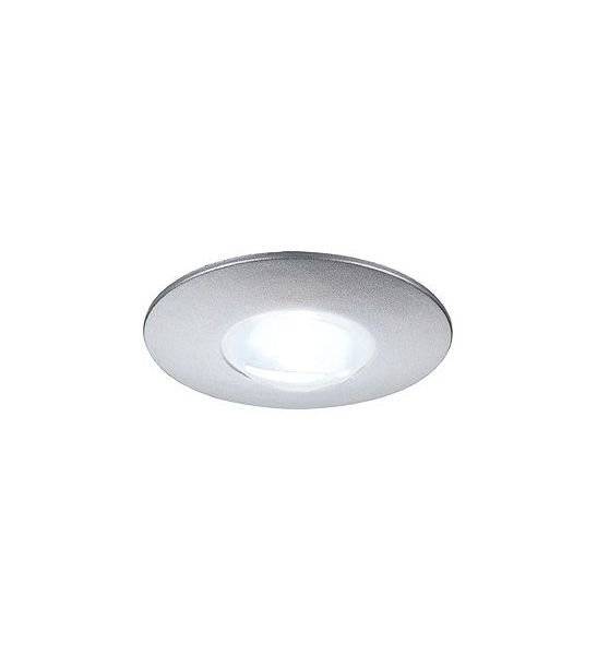 LIGHTPOINT 2, encastré rond gris argent métalique, 1W LED, blanche