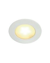 DL 126 LED, encastré rond blanc, 3W LED, blanc chaud, 12V