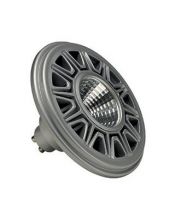 Lampe LED ES111, 3000K, gris argent, 15W COB LED, 38°
