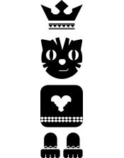 Sticker Totem Chat noir